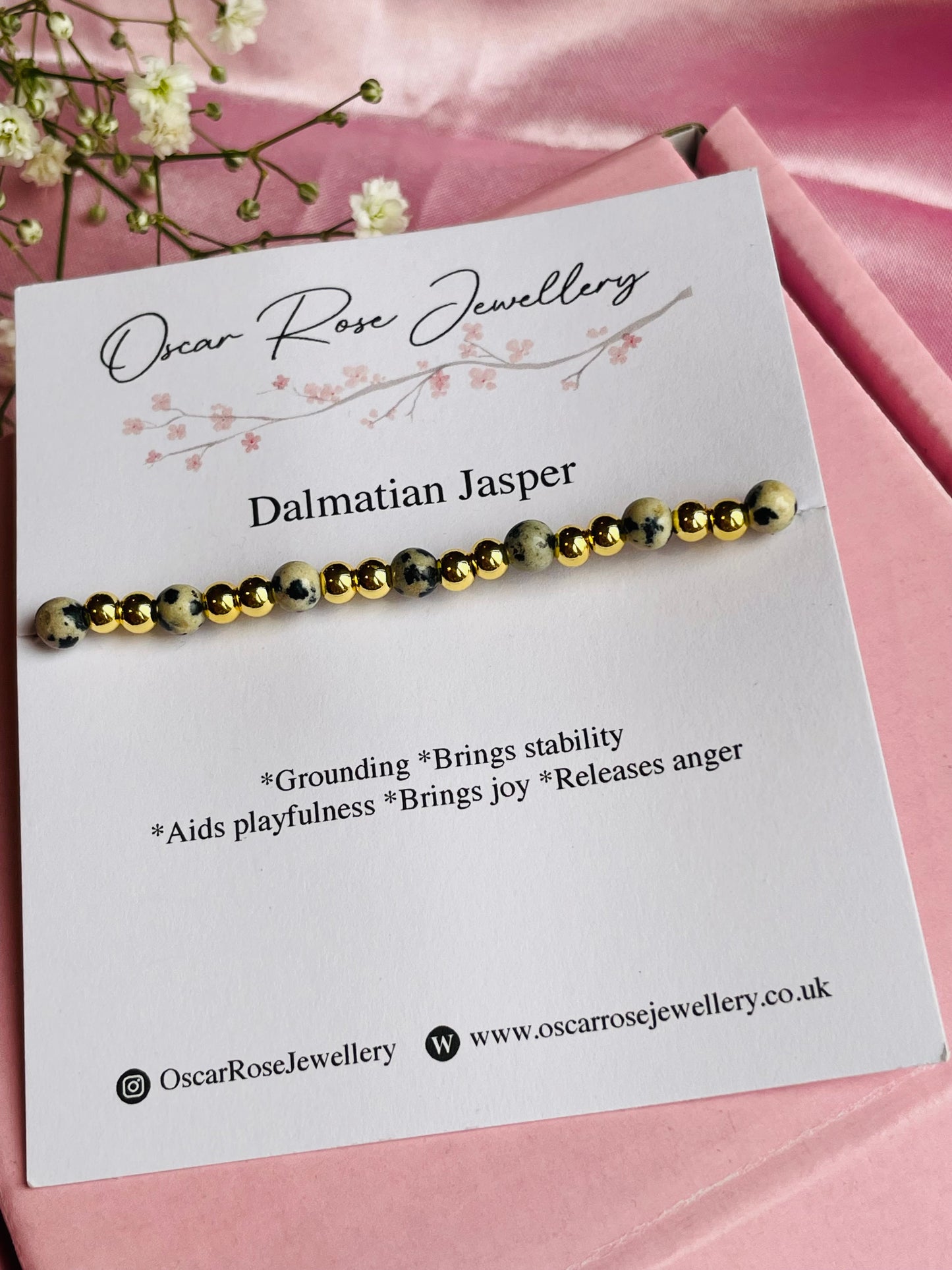 Dalmation Jasper Bracelet