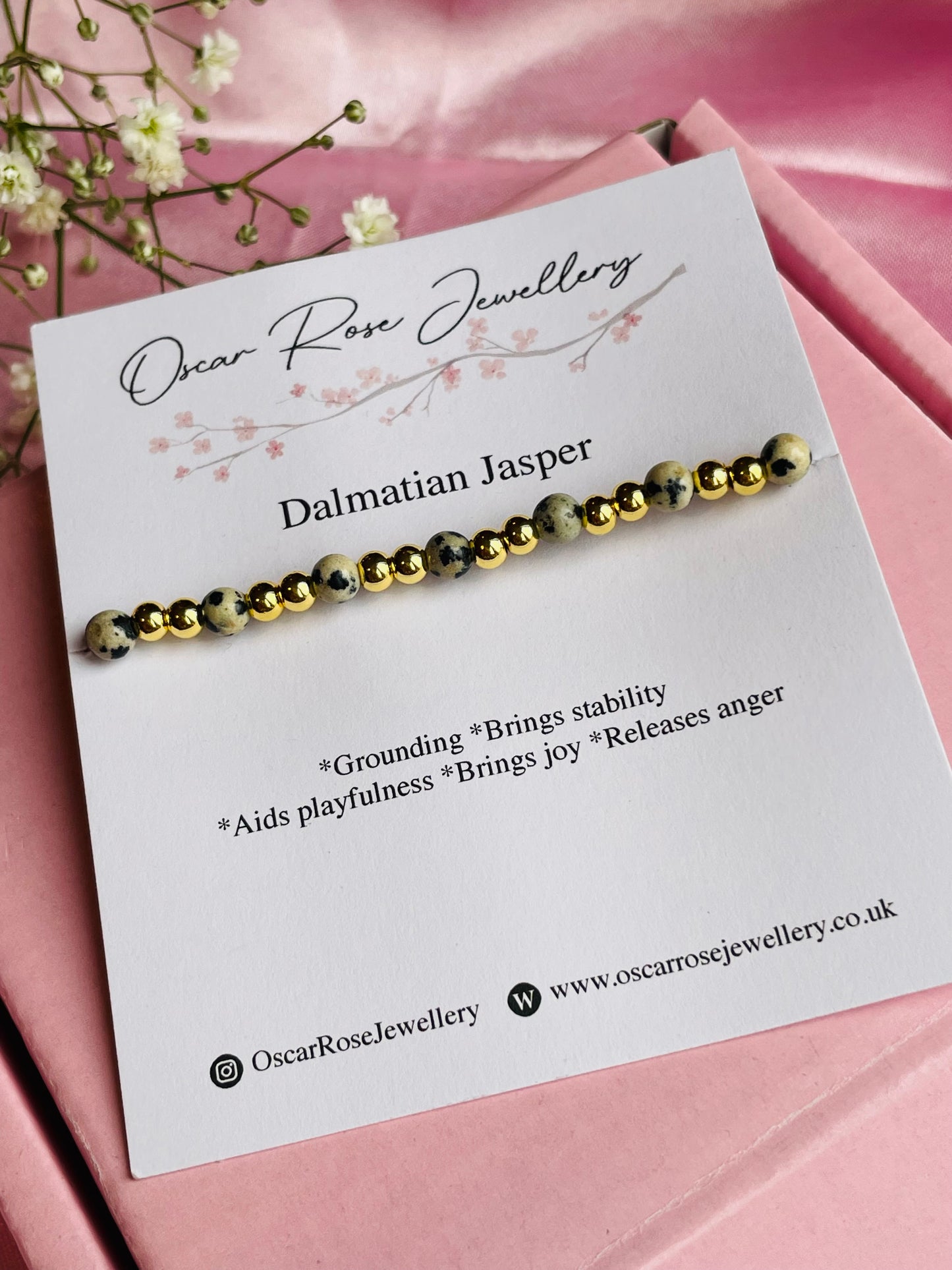 Dalmation Jasper Bracelet