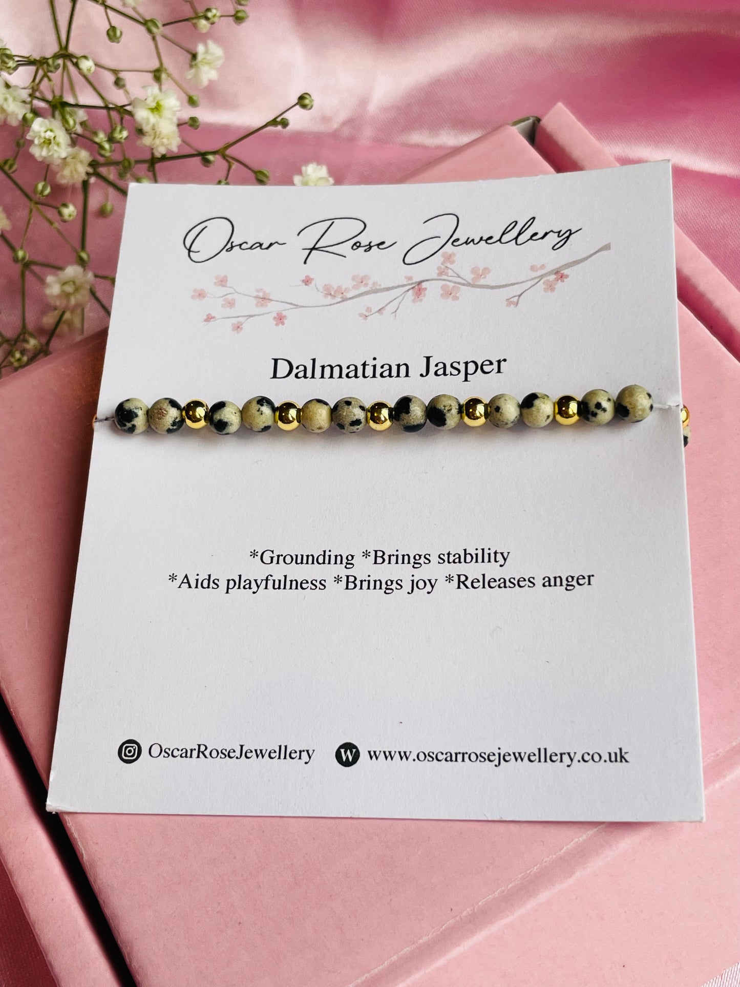 Dalmation Jasper Bracelet