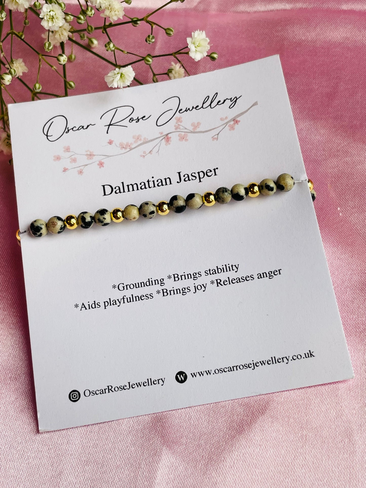 Dalmation Jasper Bracelet