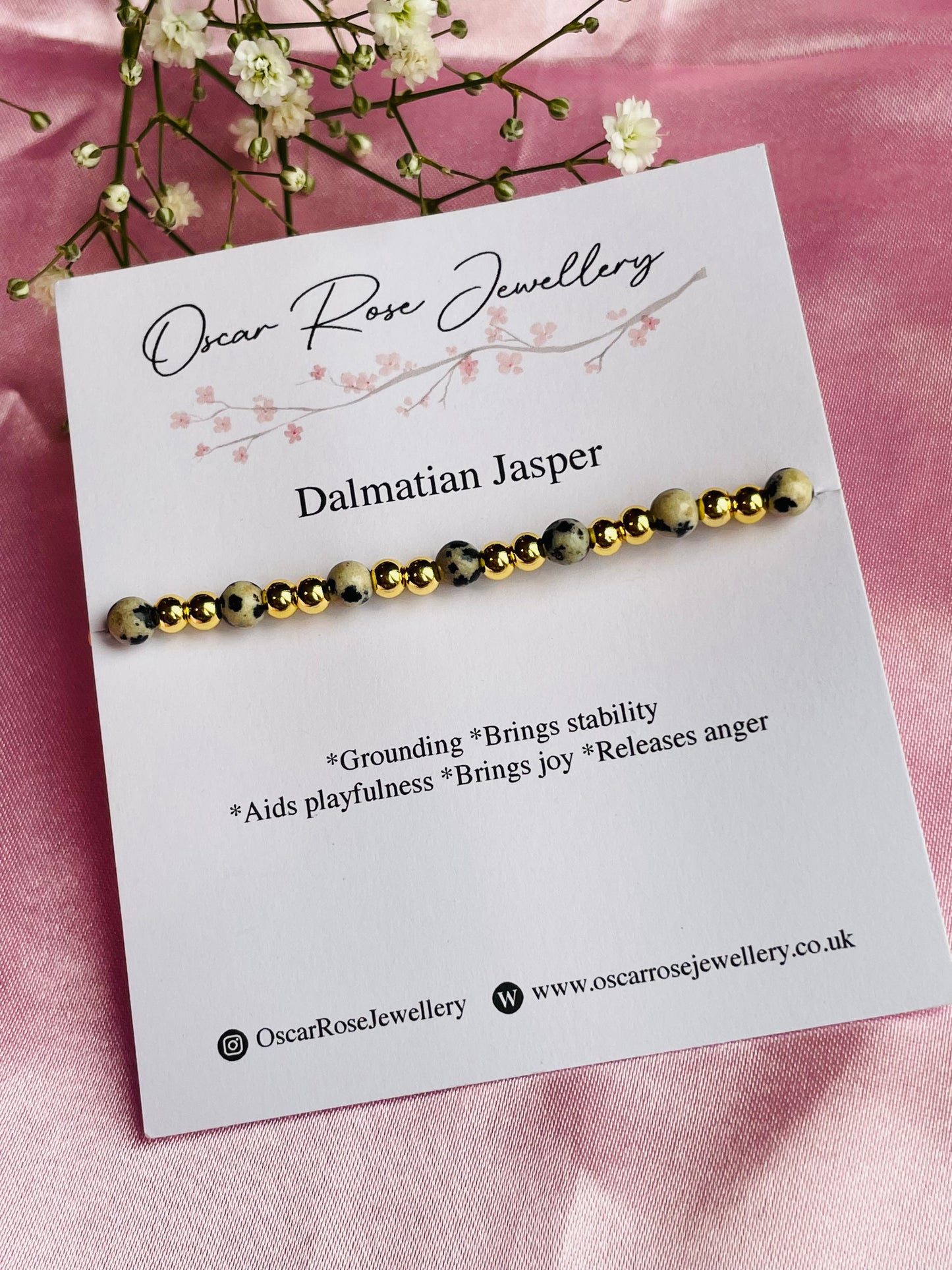 Dalmation Jasper Bracelet