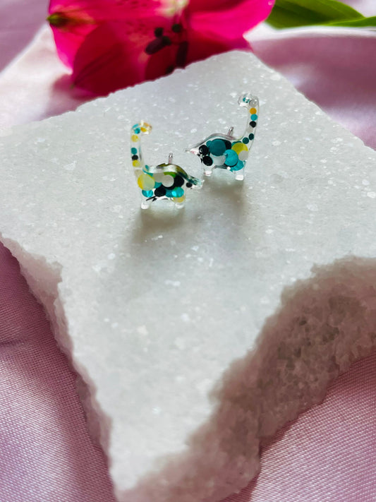 Dinosaur Resin Stud Earrings