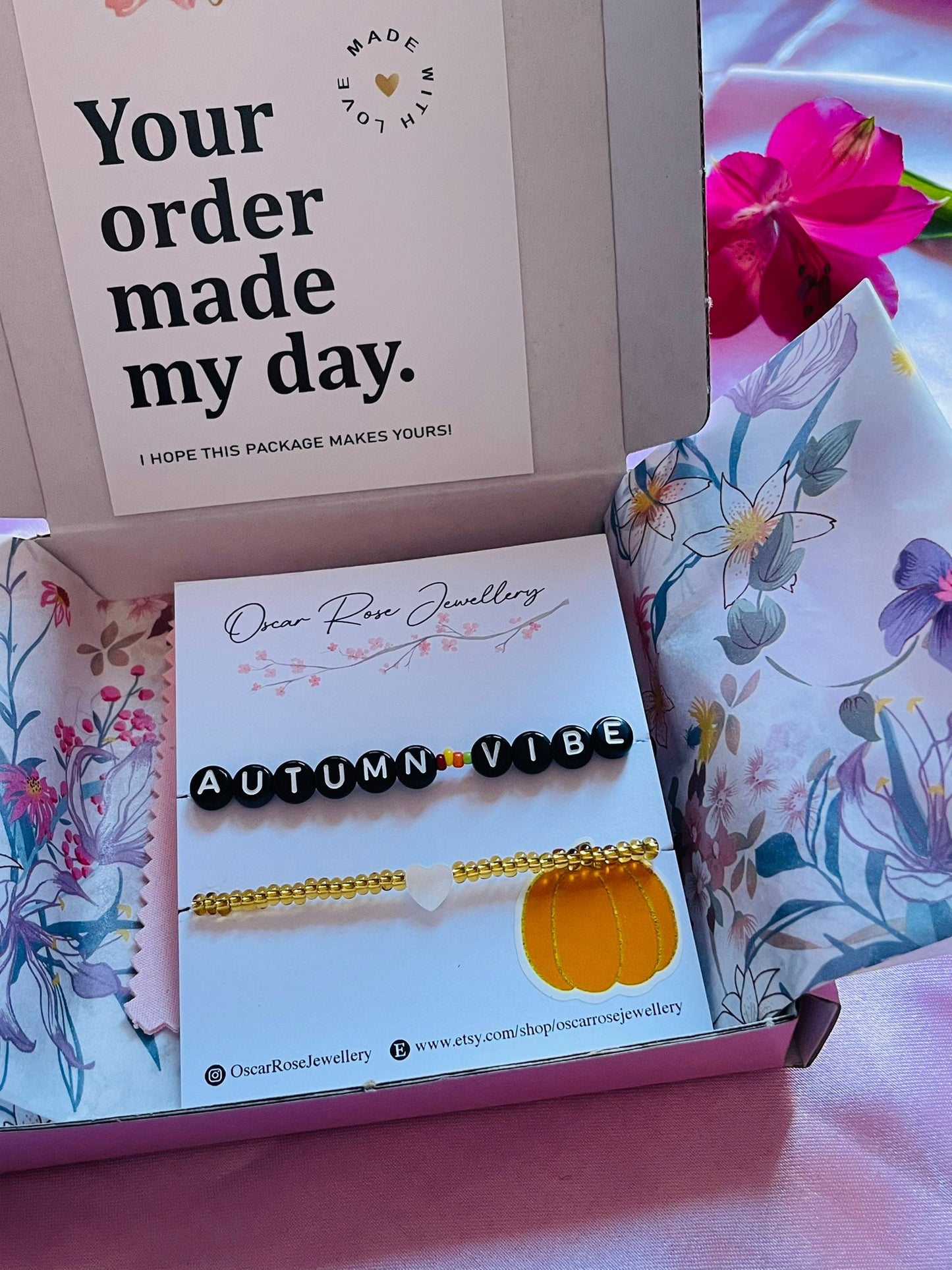 Autumn Seed Bead Bracelets