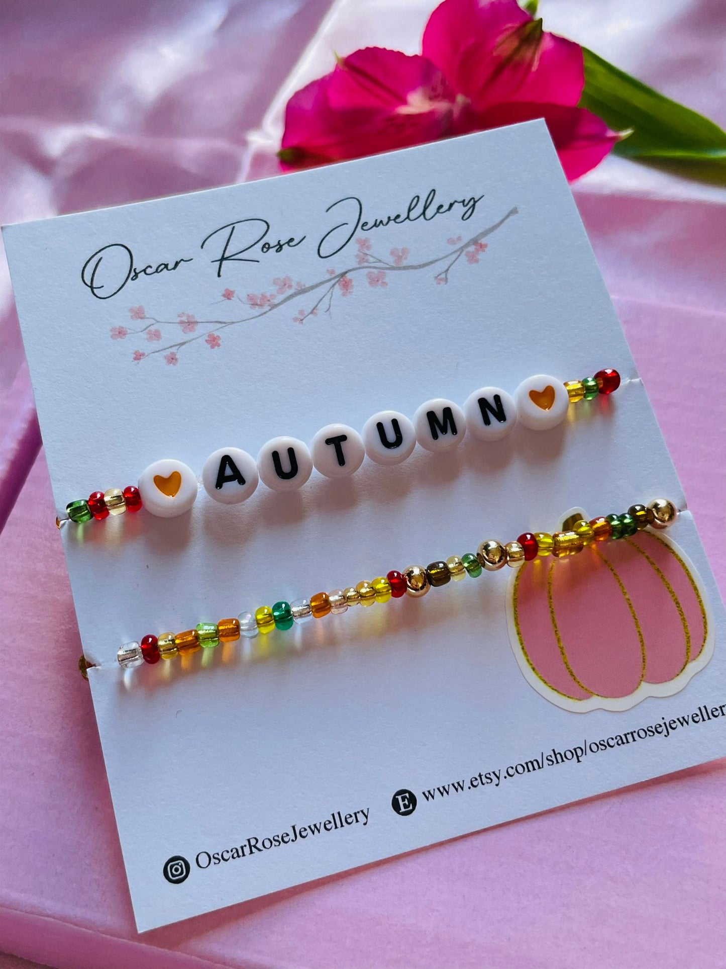Autumn Seed Bead Bracelets