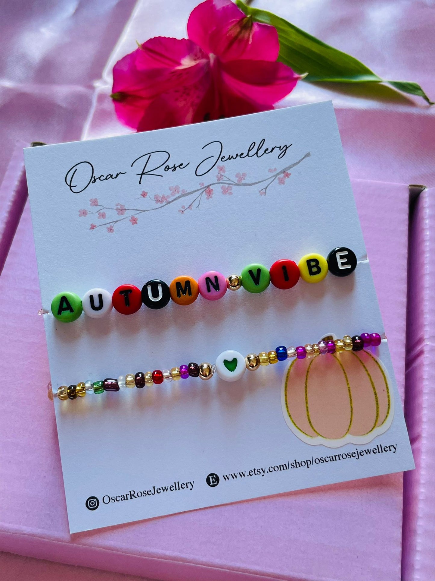 Autumn Seed Bead Bracelets