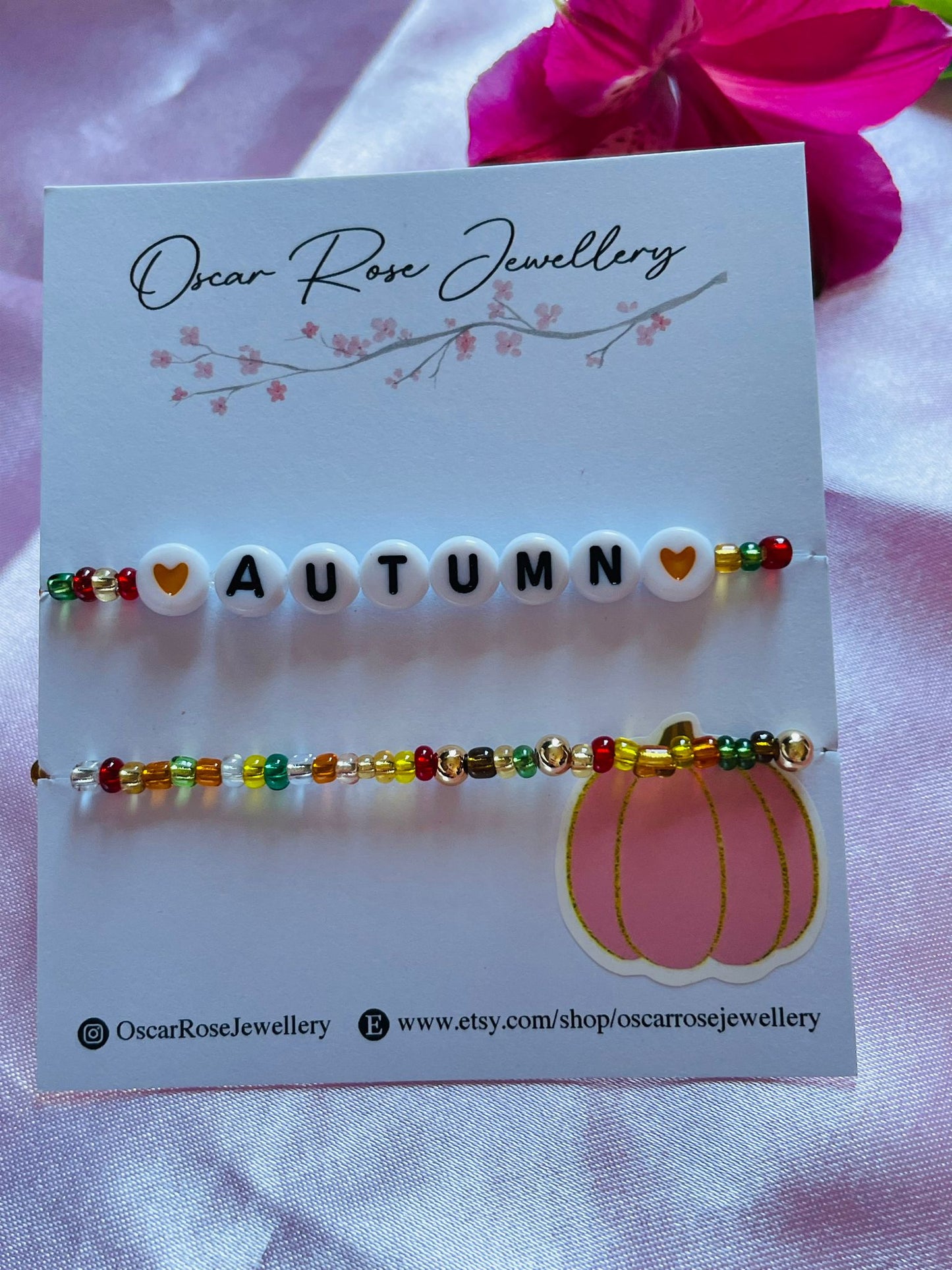 Autumn Seed Bead Bracelets