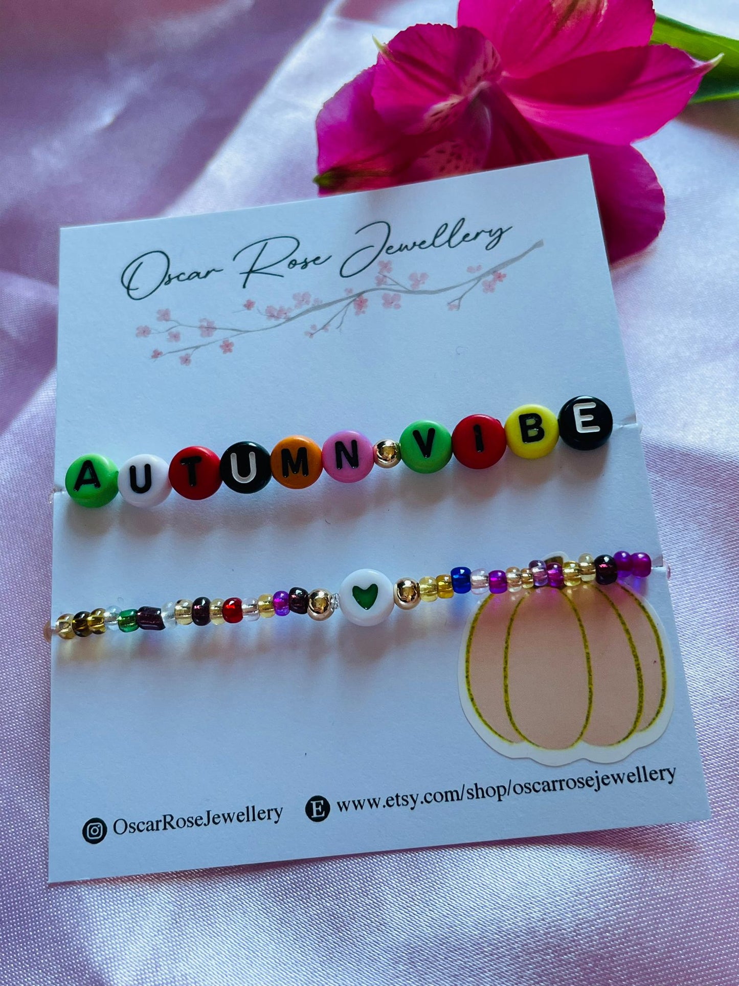 Autumn Seed Bead Bracelets