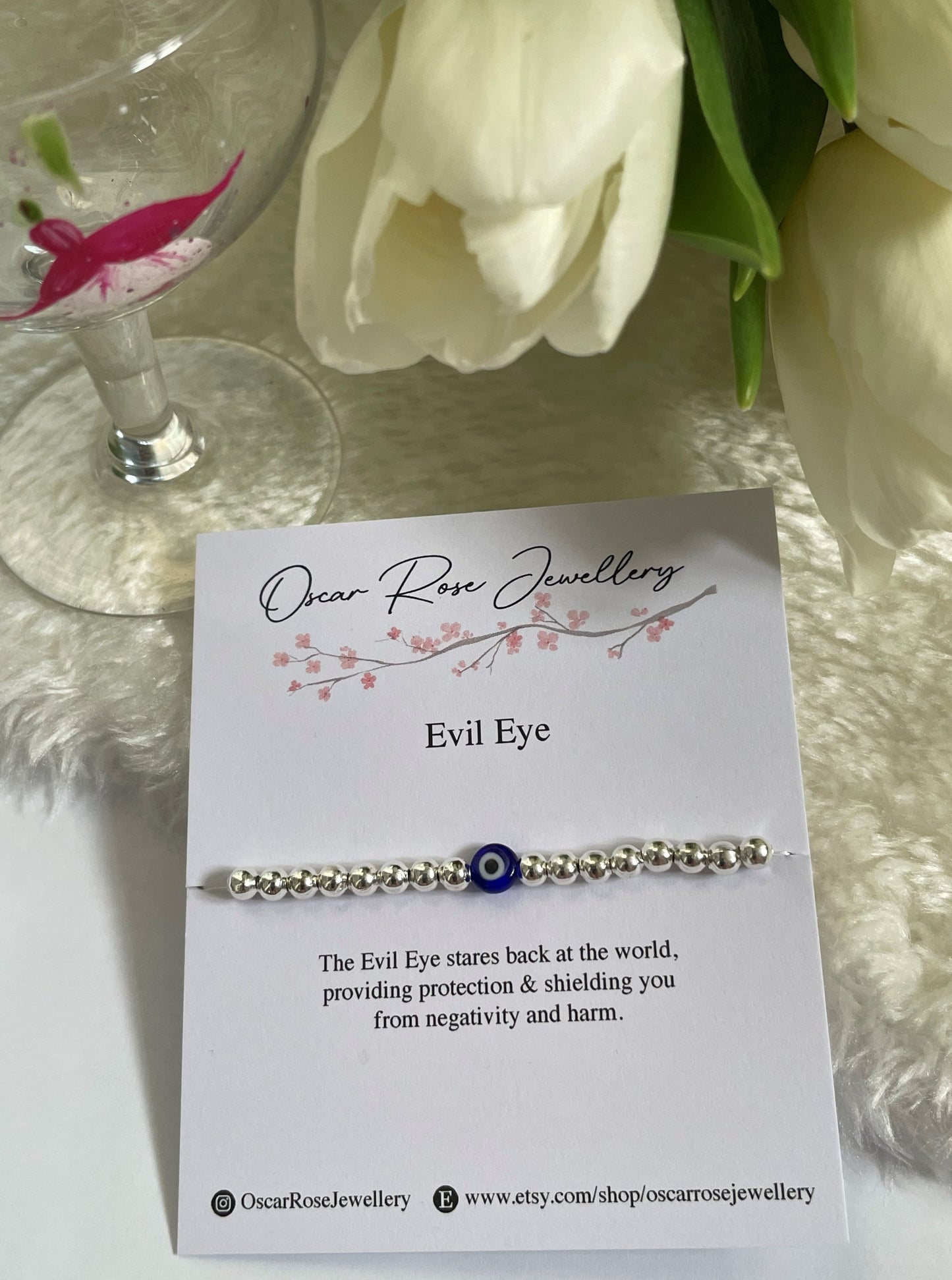 Evil Eye Silver Bracelet