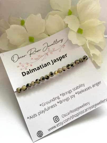 Dalmation Jasper Bracelet