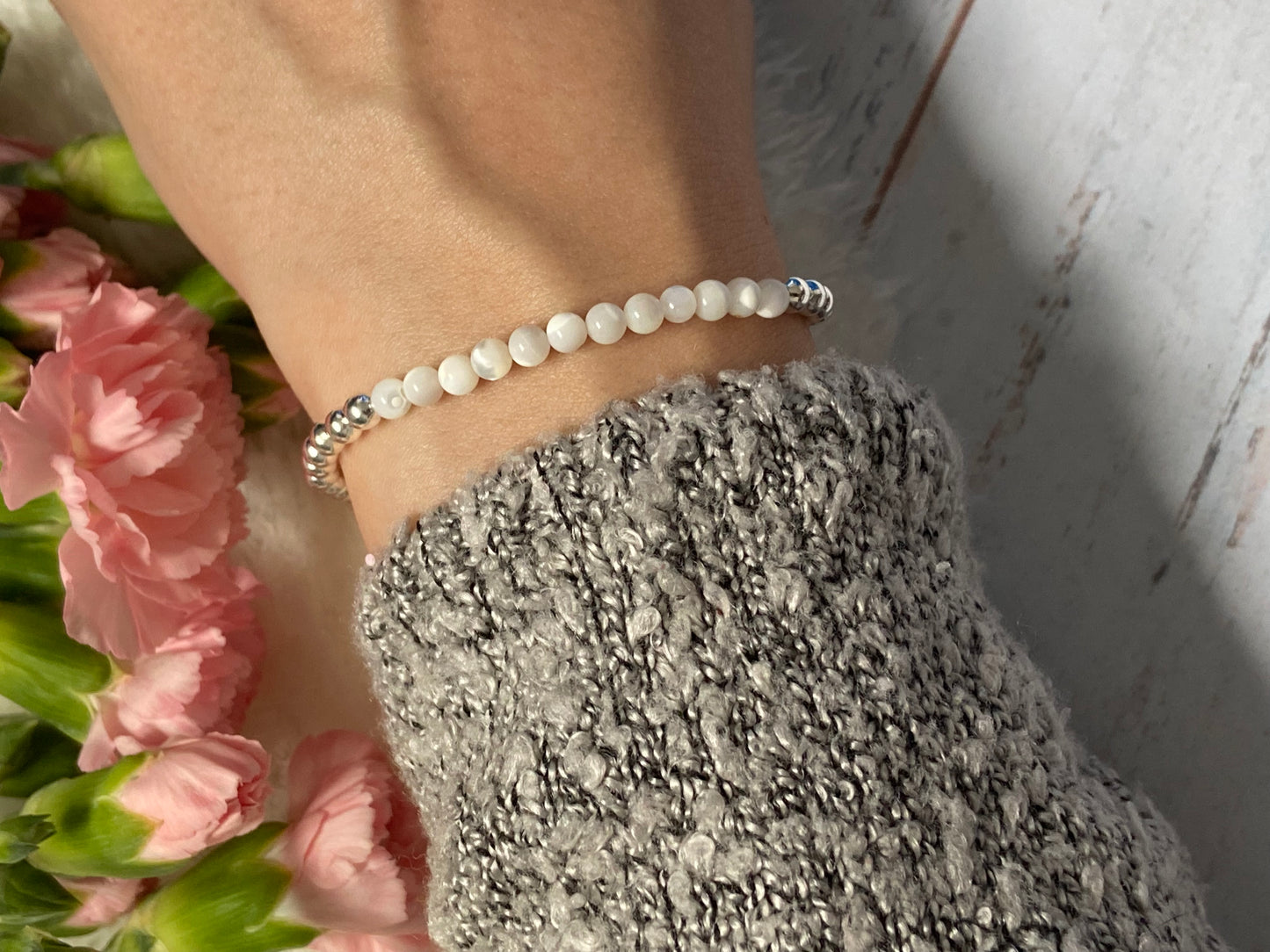 June Birthstone Bracelet - Pearl