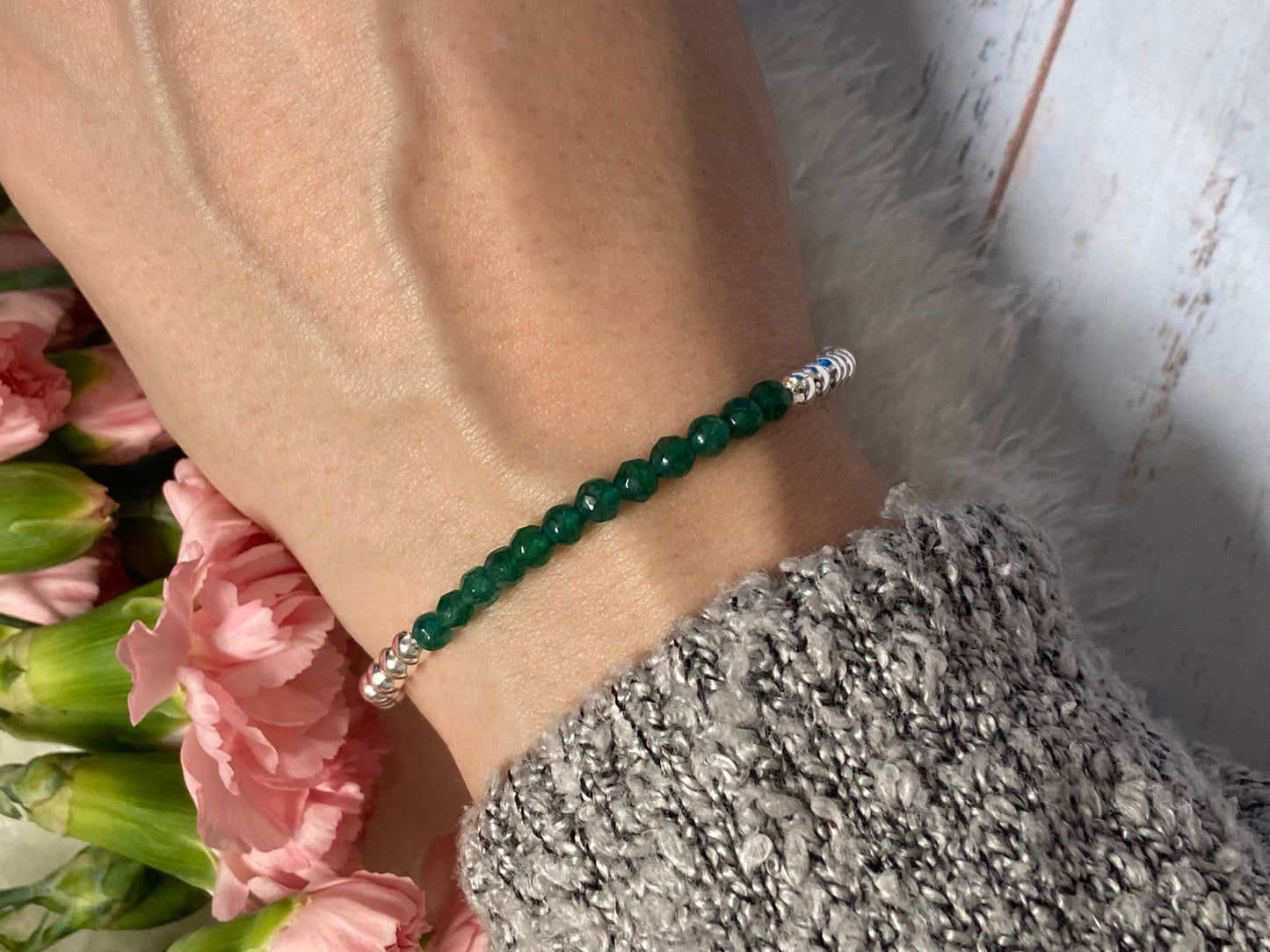 May Birthstone Bracelet - Emerald