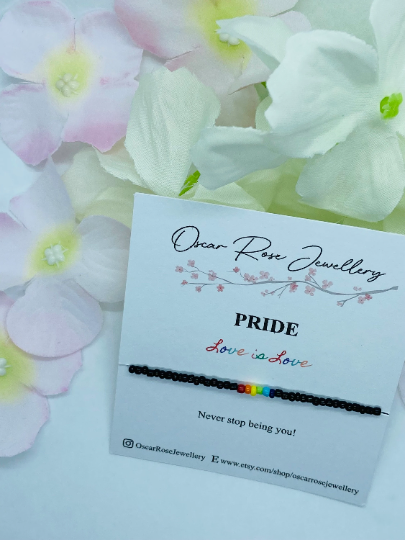 Pride/Progress Pride Stretch Bracelet