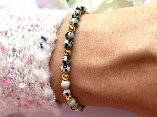 Dalmation Jasper Bracelet