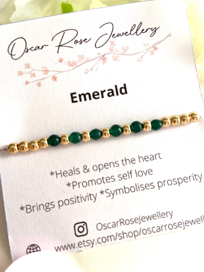 Emerald & Gold Bracelet