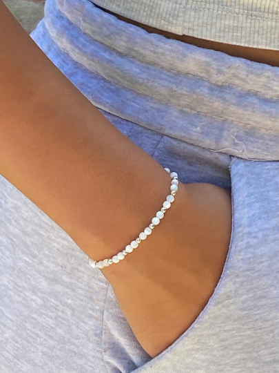 Pearl & Sterling Silver Bracelet