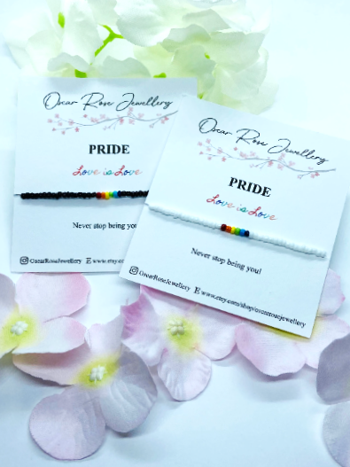 Pride/Progress Pride Stretch Bracelet