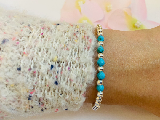 Turquoise & Silver Bracelet